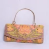 Pari Beige Velvet Clutch Bag with Handle - Aari Embroidered