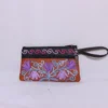 Rehana Suede Orange Zip Bag with Classic Aari Design