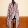 Natural Kashmiri Shawl | 9 Lines Chinar Needle Paper Machie Sozni Work