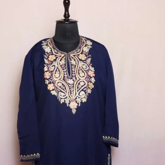 Dark Green Nadia Summer Kashmiri Summer Cool Kurti - Image 2