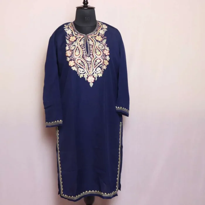 Dark Green Nadia Summer Kashmiri Summer Cool Kurti
