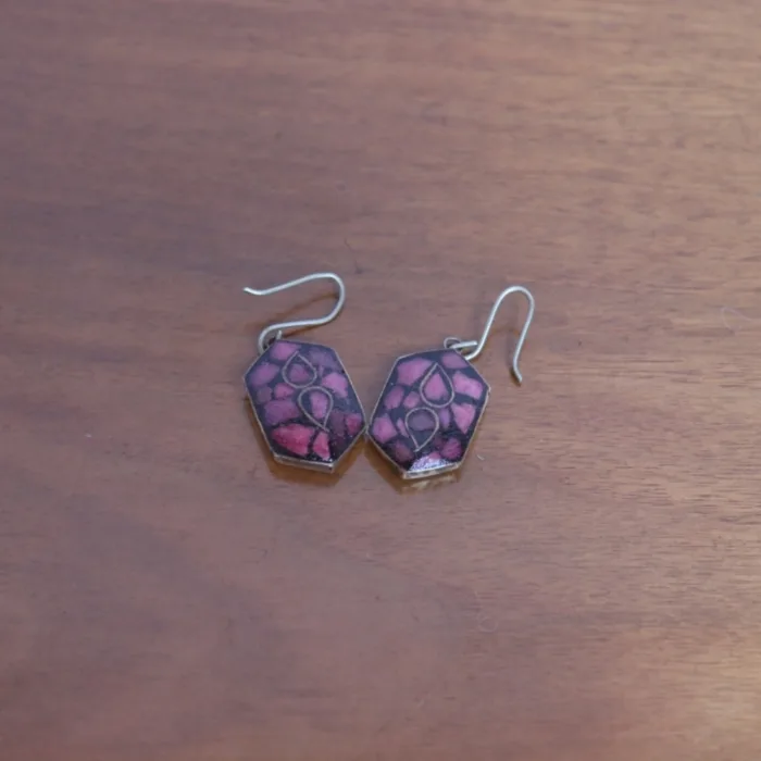 Elegant Traditional Pair of Earrings - Real Turquoise Stone