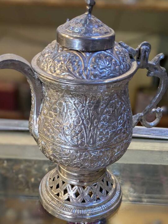 Traditional Decorative German Silver Kashmiri Samavar | Samovar