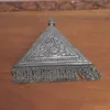 Geometric Antique Silver Triangle Pendant