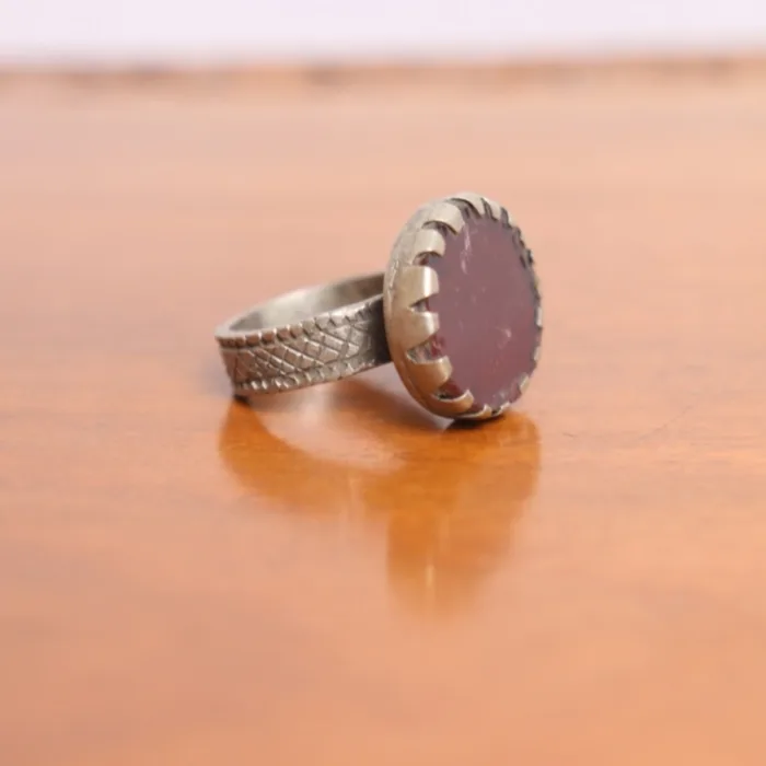 Vintage Traditional Antique Silver Beautiful Ring - Image 2