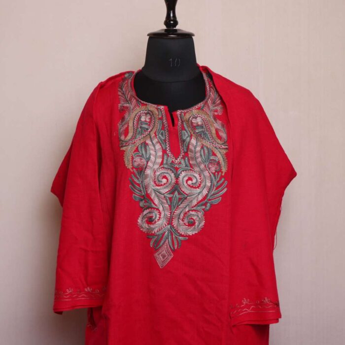 Fareeha Hot Pink Cashmilon with Fine Aari Embroidery