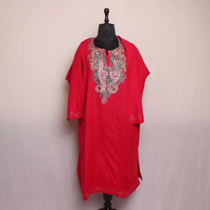 Fareeha Hot Pink Cashmilon with Fine Aari Embroidery - Image 2