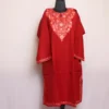 Zaina Maroon Kashmiri Raffal Pheran for Women