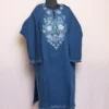Fouzia Prewinkle Cashmilon Pheran - Rich Aari Embroidery