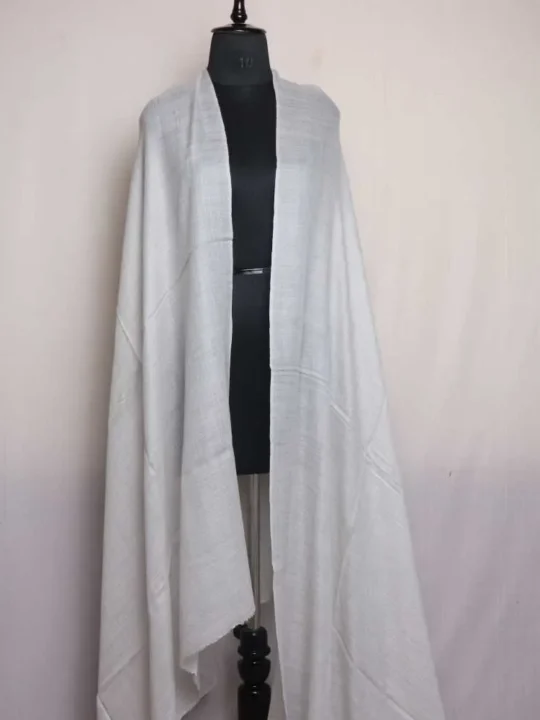 Men's White Soft Wool White Shawl - Winter Collection