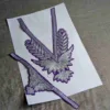 Purple and Silver Tilla Patch With Sleeves