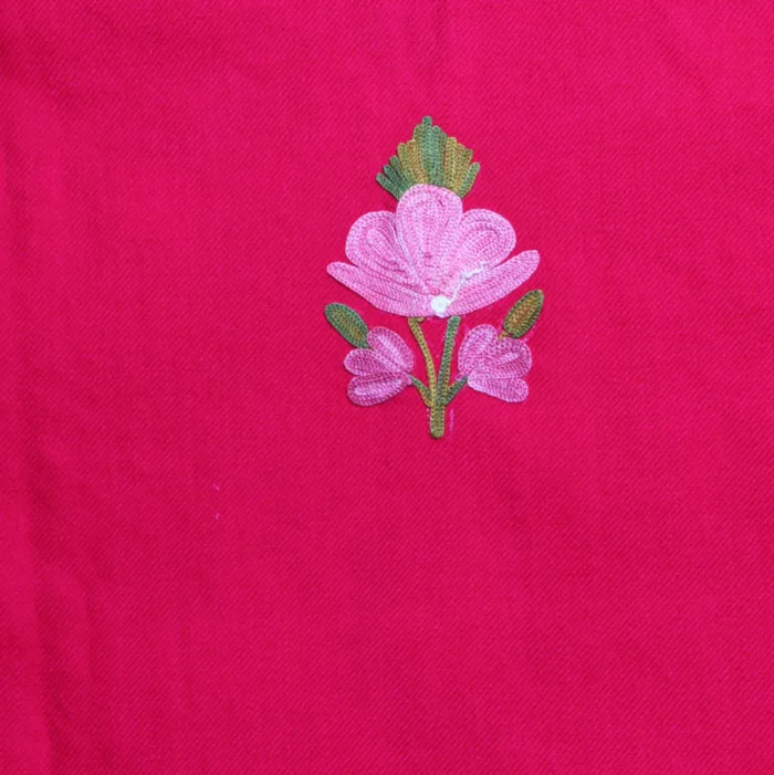 Elegant and Warm Pink Cashmilon Pheran - Aafrin Collection - Image 4