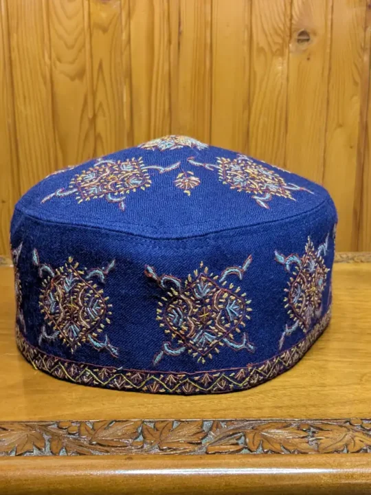 Safar Shahi Pashmina Premium Cap with Beautiful Hand Sozni Embroidery