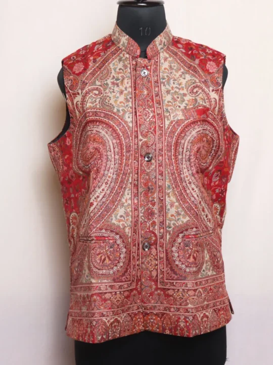 Sophisticated Kani Men's Waist Coat | Nehru Jacket in - Azian Collection