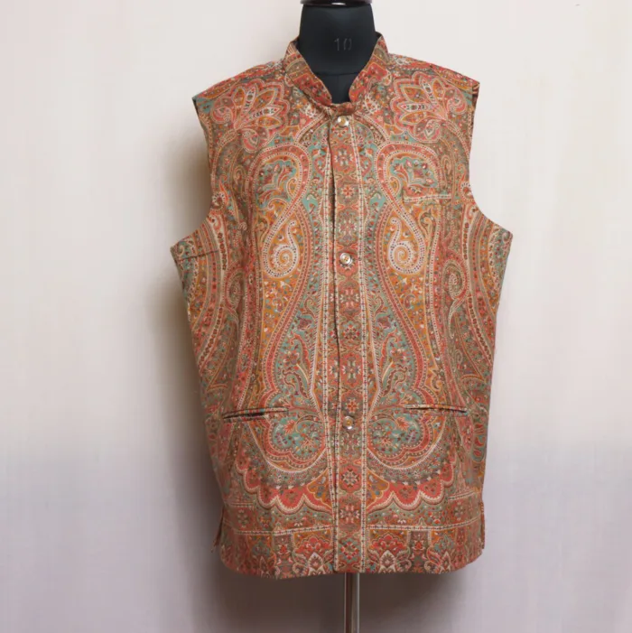 Beautiful Kani Men's Waist Coat | Nehru Jacket in Premium Polywool - Azian Collection