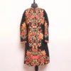 Black Tulip Coat with Aari Work - Kashaf Collection
