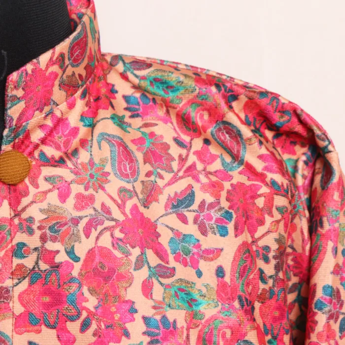 Elegant Kani Velvet | Makhmal Coat with Luxurious Kani Print - Zunaira Collection - Image 3