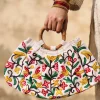 Gulrang Kashmiri Crewel Moon Bag