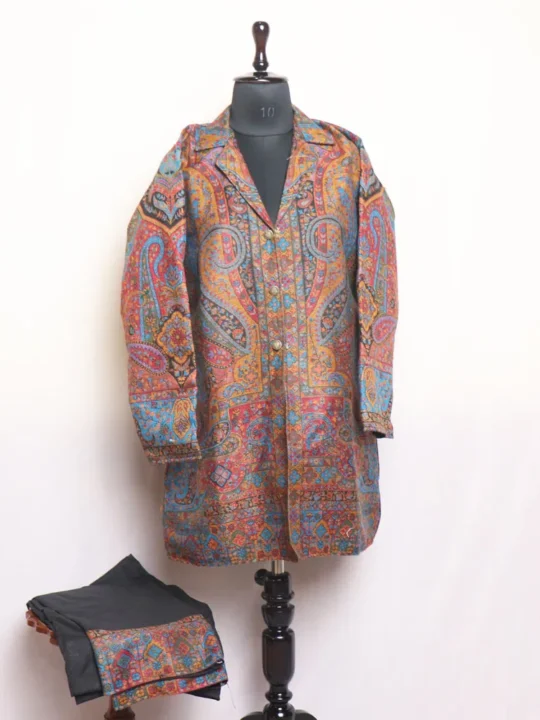 Premium Women’s Kani Coat Set with Trouser - Zarafshah Collection