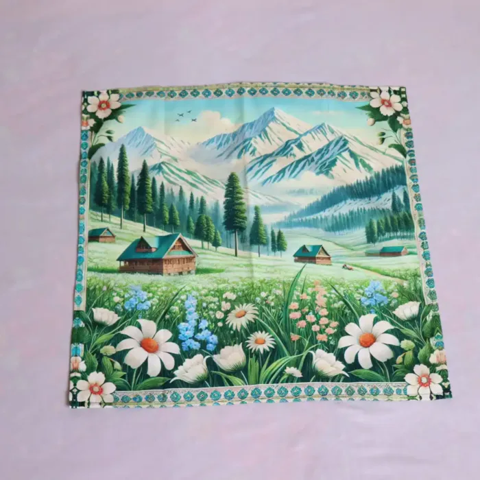 Gulmarg Printed Cloth Napkin | Elegent Handcrafted Design (1.7 x 1.7 ft)