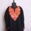 Black Cashmilon Aari Embroidery Modern Pheran | Phiran - Chattabal Collection [50, 43.5]