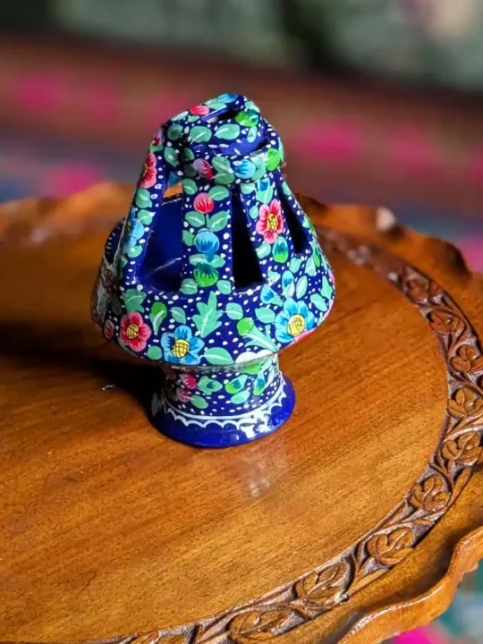 Paper Mache Kashmiri Kangri Blue | Kashmiri Souvenir