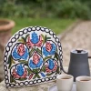 Kashmiri Tea Cozy With Hand Crewel Leaf Motif Embroidery | Lal Chowk