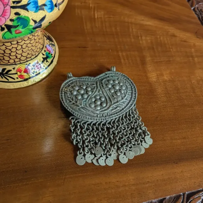 Kashmiri Antique Pendant with Elegant Handcrafted Patterns | Heritage Jewelry