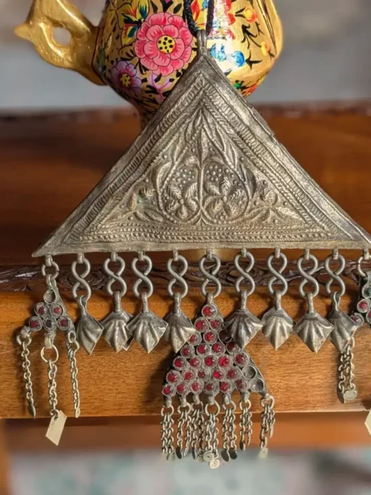 Antique Kashmiri Triangle Pendant | Classic Vintage Ornament
