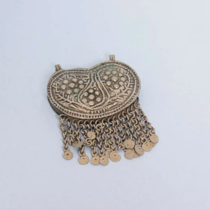 Kashmiri Antique Pendant with Elegant Handcrafted Patterns | Heritage Jewelry - Image 3