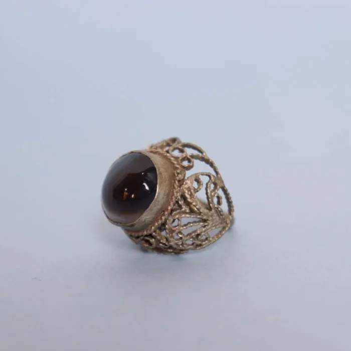 Antique Kashmiri Natural Ring with Stunning Gemstone Accents | Traditional Jewelry