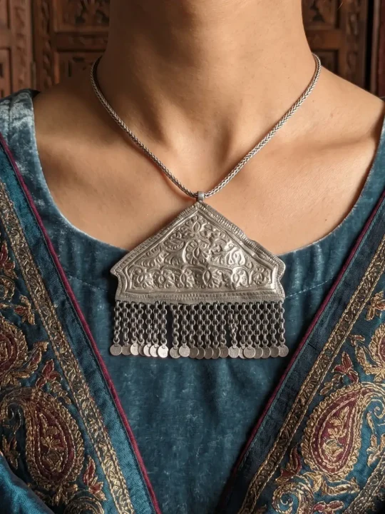 Antique Handcrafted Triangle Pendant