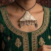 Antique Triangle Pendant with Intricate Engravings | Heritage Collection