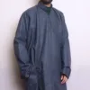 Blue Whitish Tweed Men Pheran | Feran | Phiran(L48,C64.5)
