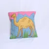 Camel in Desert Chain Stitch Cushion Cover 18*18 | Set of 2 | Barzul Collection