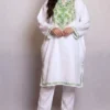 White Aari and Zari Cashmilon Pheran | Phiran - Sonwari Collection [52.5, 41]