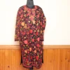 Gousia Black Wool Front Jaal Aari All Over Kashmiri Pheran L41