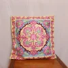 Pink Muji Chain Stitch Cushion Cover 16*16 | Barzul Collection