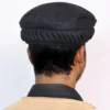 Black Twisted Design Pakol Cap