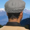 Grey Twisted Design Pakol Cap
