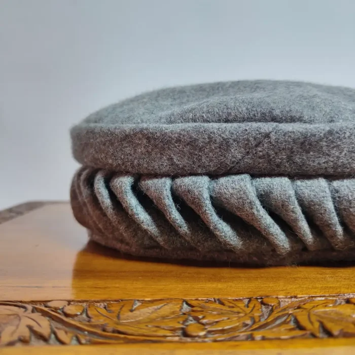 Grey Twisted Design Pakol Cap - Image 8