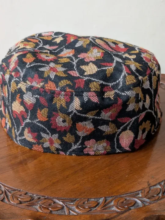 Yousufi Kashmiri Black Timeless Kani Cap