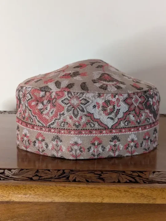 Mehtab Beautiful Brown Kani Cap