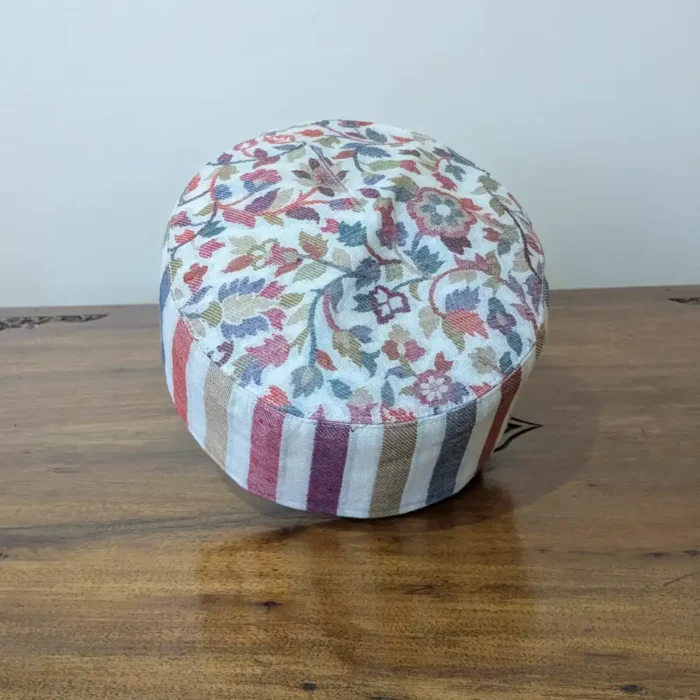 Makhdoomi Premium Kani Cap with Stripes - Ramzan Heritage | Sawm Collection