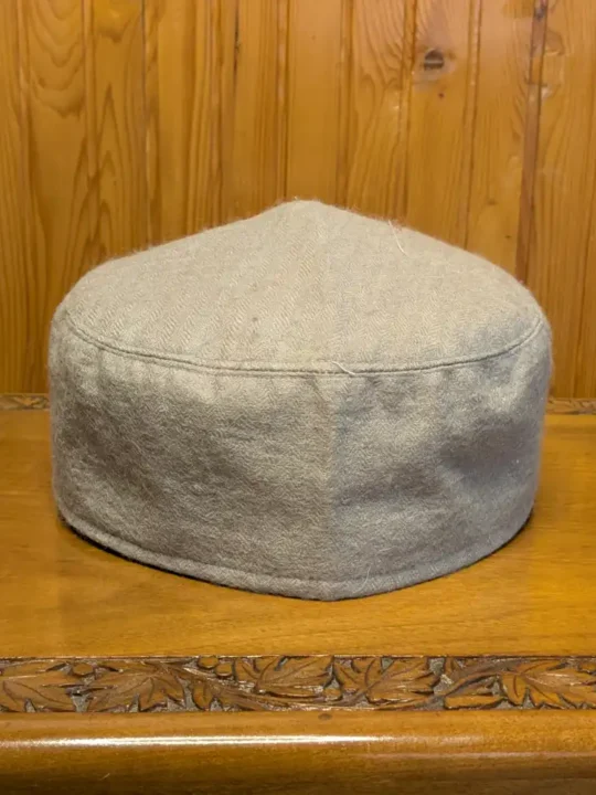 Tarhama Grey Plain Pure Pashmina Cap