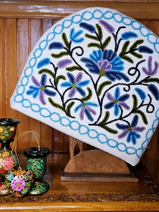 Blue Green Handmade Tea Cozy