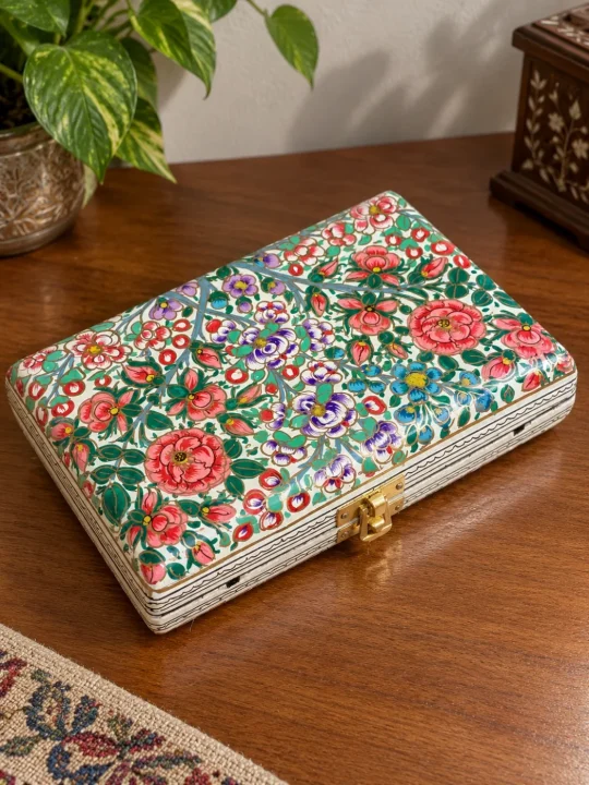 Elegant Kashmiri Clutch Bag in Paper Machie