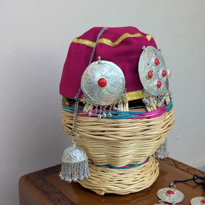 Zooni Kasaba | Ethnic Kashmiri Head Cap for Women with Embellishments - Image 2