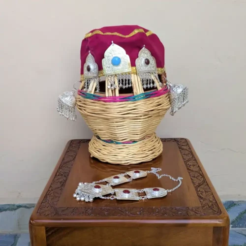 Noor-e-Kashmir Kasaba | Handcrafted Headwear with Traditional Stonework