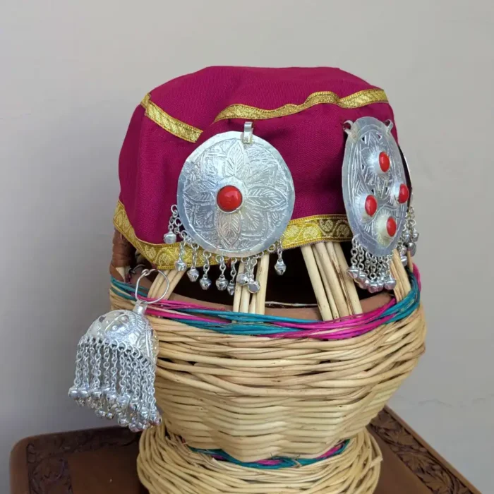 Shahi Kasaba | Kashmiri Traditional Cap with Jewelry - Image 2